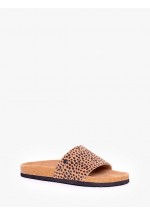 Brakeburn Leopard Sliders (Tan) SS22